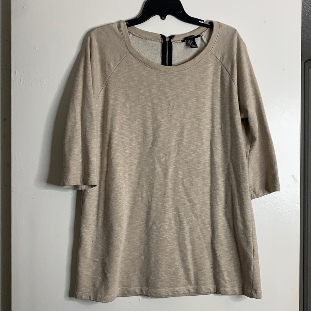 Forever 21 Nude Short Sleeve Shirt